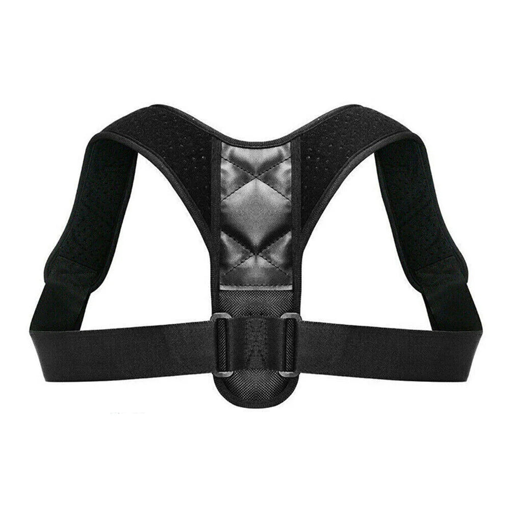 Black posture corrector on a white background