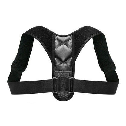 Black posture corrector on a white background